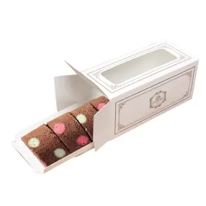 Gute Qualität kunden spezifische Pappe Laib Kuchen Box Papier klare Donuts Kuchen Verpackung Box mit Fenster