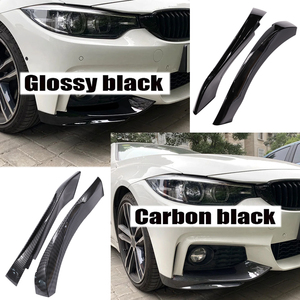Spoiler Anteriore per <span class=keywords><strong>BMW</strong></span> <span class=keywords><strong>Serie</strong></span> <span class=keywords><strong>4</strong></span> F32 F33 F36 2014-2020 M-Sport, Aspetto Fibra di Carbonio/Nero Lucido, Splitter Aerodinamici - Product Image 4