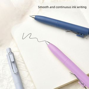 Stylo gel en plastique personnalisé avec logo imprimé, nouveau design macaron créatif et coloré, 0,5 mm, pour les professionnels et les étudiants, vente en gros - Product Image 3