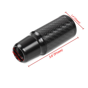 Car Gear <b>Shift</b> <b>Knob</b> Carbon Fiber 5-Speed 6-Speed Aluminum Alloy Ergonomic Manual Transmission <b>Knob</b> Black Red Silver Blue - Product Image 4