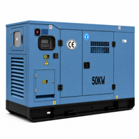 Groupe électrogène diesel silencieux certifié CE 50kVA 100kVA 200kVA triphasé, unité de production d'énergie personnalisable