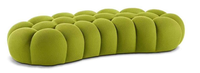 Canapé modulaire moderne, fauteuil design football, forme rectangulaire, salon, hôtel, tissu, rembourrage en éponge, ensemble de fauteuils bulles
