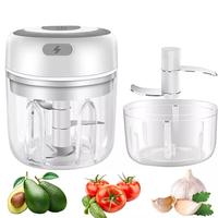 Hachoir à ail électrique portable, mini, best-seller, coupe-légumes multifonctionnel, recharge USB, plastique écologique, acier inoxydable