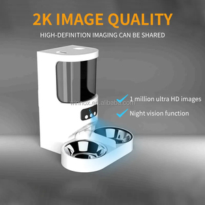 4L自動ダブルステンレス製ボウルインテリジェントペットフードステーションスマートアプリカメラ複数猫用ペットフィーダー - Product Image 6