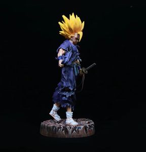 Figurines de dessin animé <span class=keywords><strong>Super</strong></span> <span class=keywords><strong>Saiyan</strong></span> Dragon, 30cm, 11 Styles, Samurai GK Goku végéta Broly Gohan, épée debout, main d'action, modèle jouet - Product Image 4
