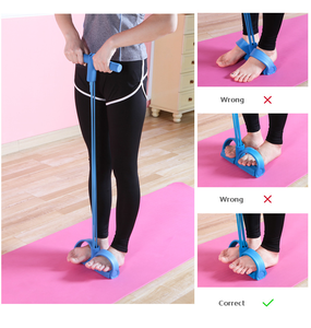 Bán buôn <span class=keywords><strong>4</strong></span> ống cao su chân đạp đàn hồi kéo dây nhà Thiết bị tập thể dục kháng ban nhạc - Product Image 5