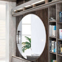 Offre Spéciale Miroir Acrylique Adhésif Ovale Rectangle 27*17cm pour Carrelage Mural et Salle de Bain