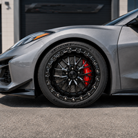 Velg Tempa Bku 5x120.65 untuk Chevrolet Corvette C7 C8 Z06 E-Ray Stingray 17 18 19 Inch, Pelek Hitam Alloy Beadlock Drag Wheels