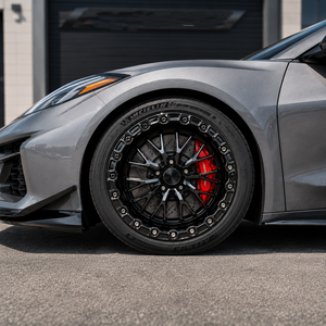 Jantes forgées Bku 5x120.65 pour <span class=keywords><strong>Chevrolet</strong></span> <span class=keywords><strong>Corvette</strong></span> C7 C8 Z06 E-Ray Stingray 17 18 19 pouces, jantes en alliage noir Beadlock Drag Wheels - Product Image 2