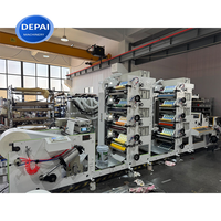 Machine d'impression flexographique de type empilable 6 couleurs avec sécheur UV pour étiquettes adhésives