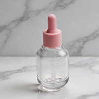 Flacons compte-gouttes en verre ambré rose mat personnalisés 15ml 30ml 60ml 1oz 2oz 4oz pour huile essentielle, huile capillaire, sérum visage et mascara