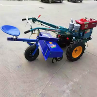 Tracteur à deux roues diesel puissant, tracteur agricole manuel, tracteur portable pour les petites exploitations agricoles en montagne et sur les terrains en pente
