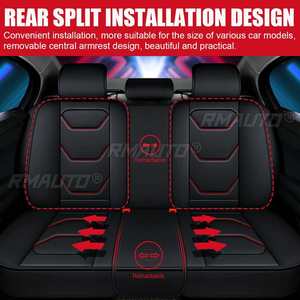 Fundas Universales para Asientos de Auto, 5 Plazas, Protector de Asientos de Automóvil, Piel Sintética de Lujo, Juego Completo Delantero+Trasero, Cojín para SUV y Camioneta - Product Image 3