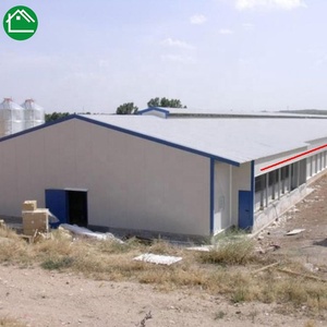 Prefab โครงสร้างเหล็กเชื่อมฟาร์มสัตว์ปีกการก่อสร้าง Shed House สำหรับ<span class=keywords><strong>ชั้น</strong></span>และไก่นก - Product Image 1