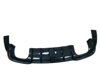 Diffuseur arrière en fibre de carbone de haute qualité avec éclairage LED pour Audi A3 S Line 8V 2017, kit carrosserie pour pare-chocs arrière