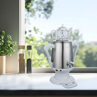 Samovar électrique en acier inoxydable avec robinet, chauffe-eau, pour préparer du thé