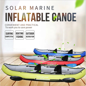 Kayak gonflable marin solaire portable de 330cm canoë de sport nautique pour 2 personnes pour les aventures en plein air - Product Image 2