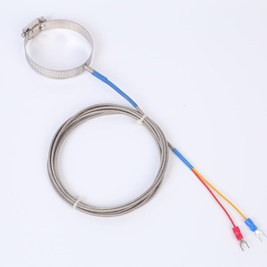 K Type Thermocouple 100mm Circular O Ring Clamp End Face Temperature Sensing Wire Probe - Product Image 3