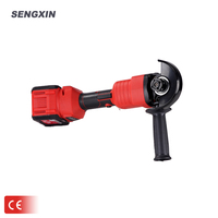 Meuleuse d'angle sans fil SENGXIN 21V sans balais avec interrupteur à palette, disque de 150 mm, qualité industrielle et DIY, outil électrique 800W alimenté par batterie