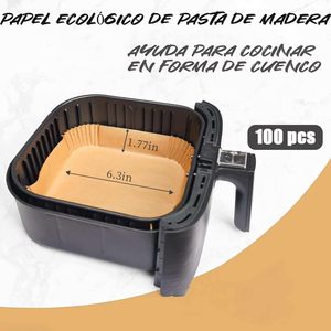 Papel de Hornear Desechable al por Mayor para Freidora de Aire, <span class=keywords><strong>Horno</strong></span> de <span class=keywords><strong>Microondas</strong></span>, Horneado y Asado, Papel de Grado Alimenticio - Product Image 4