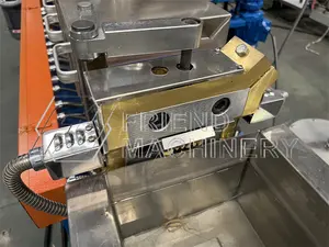 Mesin pembuat pelet plastik kayu profesional dikirimkan mesin ekstruder butiran pelet plastik PVC grafiti