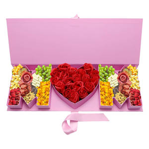 Fillable Cardboard MOM <b>Letter</b> Floral Sweet Arrangement Luxury Mother's Day Gift <b>Box</b> - Product Image 1