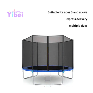 Trampolín Elástico Redondo de Fitness de 8, 10, 12, 14, 16 Pies con Red de Seguridad para Niños y Adultos - Product Image 3