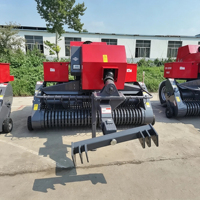 Presse à balles carrées pour tracteur agricole, équipement agricole, équipement de pressage de foin et d'ensilage, mini-presse à balles carrées compacte pour herbe