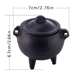 鋳鉄製香炉＆ホルダー ミニ釜 アロマティックセージ パロサント樹脂 炭 日本のお香 |   ホーム - Product Image 2