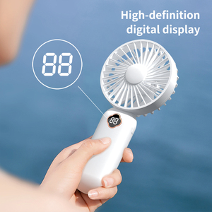 CITICITY Vente en gros de mini-ventilateurs portatifs en PVC blanc avec logo personnalisé, rechargeables, pour camping-car, voiture et utilisation en extérieur, avec 3 vitesses - Product Image 3