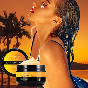 Tan Dark Sunbed Gel Outdoor Sun Atteindre un bronzage naturel et une crème bronzante pour la peau bronzante à la vitamine E