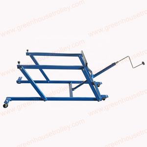 Kit de levage pliable en acier pour <span class=keywords><strong>motoneige</strong></span>, capacité 800 lb, avec roues, chariot réglable et support de levage à levier - Product Image 2