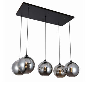 Schwarze Luxus-Kücheninsel-Pendelleuchte Kugelförmig Rund Nordisch Modern Glas-Kronleuchter für Wohnraumdekoration - Product Image 2