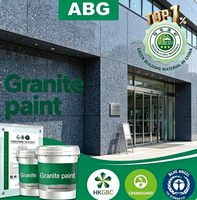 Peinture acrylique hydrofuge à faible teneur en COV effet granit, peinture décorative pour pierre, pour façades à substrat ciment