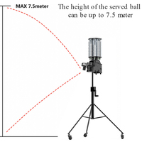 Robot de badminton portable programmable Jeberly JE38 pour entraînement à domicile et en club, entraîneur individuel, lanceur de balles, capacité de balles réglable, ABS