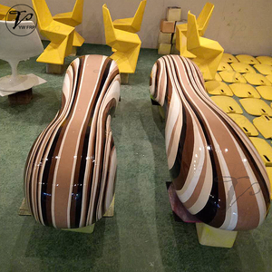 <span class=keywords><strong>Banc</strong></span> <span class=keywords><strong>de</strong></span> repos extérieur moderne et coloré pour patios, jardins, parcs, gymnases, centres commerciaux et hôpitaux - pour salles d'attente et salons - Product Image 4