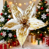 Maßgefertigte Mattierte Weihnachts-Blumendekoration für Traditionelle Weihnachtsdekoration