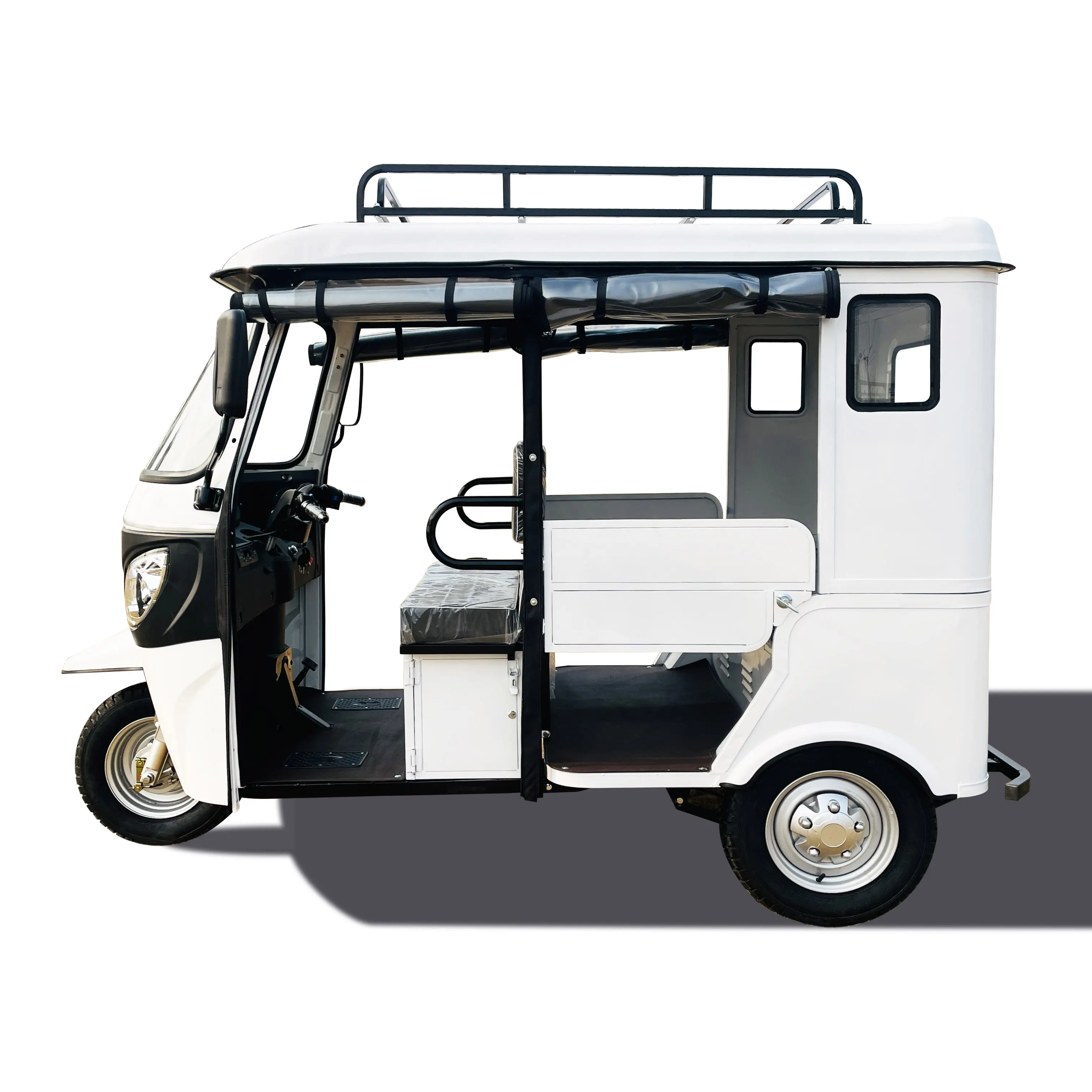 승객을위한 전기 세발 자전거 6 승객 세발 자전거 Tuktuk 충전식 전기 3 륜 오토바이 택시 택시 판매