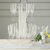 Porte-verre à vin acrylique ensemble de verres à whisky Champagne support à vin Champagne casier à vin de fête de mariage clair