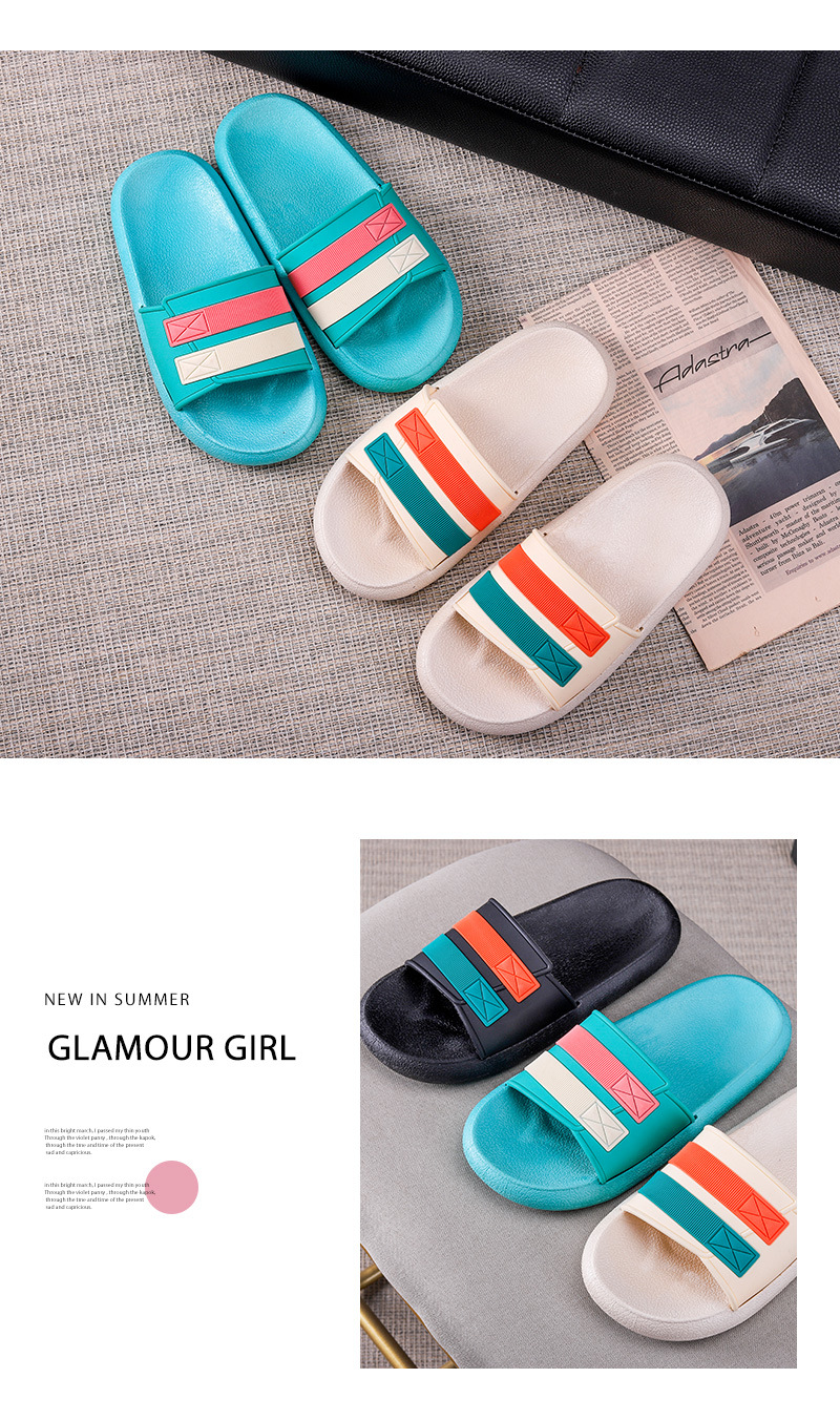 Summer Women Slides Beach Walk Slipper Non-slip House Shoes Girls Platform Sandals