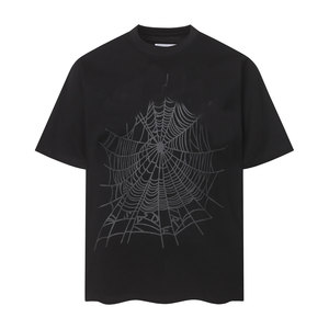 <span class=keywords><strong>T</strong></span>-<span class=keywords><strong>Shirt</strong></span> Essentials Unisex in Cotone Pesante Nero Oversize con Stampa Ragno per Uomo - Product Image 1
