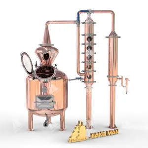 380 L Gin Distillery Equipment Destilador Coluna Cobre Completo Destilador De Torre De Refluxo De Álcool