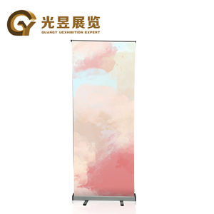 Kualitas tinggi 85*200cm aluminium Alloy Roll up spanduk berdiri perak iklan Rollup Baner Display untuk promosi bisnis - Product Image 1