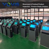 Kiosque de commande et de paiement en libre-service avec écran tactile capacitif 21,5/24 pouces, 10 points, LCD, lecteur de codes-barres et reconnaissance faciale
