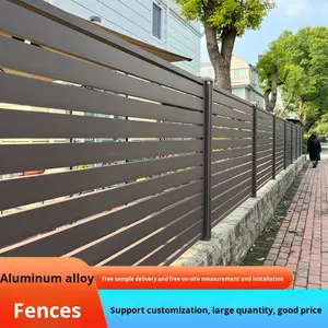 Rampe de clôture en alliage d'aluminium pour <span class=keywords><strong>maison</strong></span> auto-construite, villa, cour, jardin et barrière d'art extérieure - Product Image 5