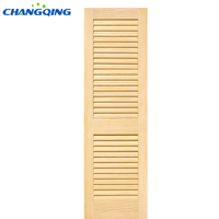 Porte à persiennes décorative moderne pour appartement, finition blanche apprêtée, pleine ou en MDF, 30 po x 80 po
