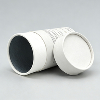 Boîte d'emballage cylindrique ronde personnalisée avec logo imprimé, emballage en carton pour poudre de protéines, café, thé, tube en papier de qualité alimentaire