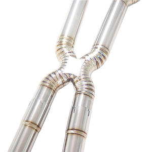 Tubo de Escape de Aleación de Titanio <span class=keywords><strong>GFC</strong></span> Compatible con Lexus IS500 RCF GSF 5.0L V8, Tubo Medio de Rendimiento de Igual Longitud, con Resonador Doble - Product Image 3