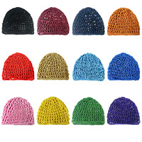 Bonnet de nuit en maille crochetée en rayonne, filet à cheveux, snood, couvre-chef, accessoire de sommeil, cadeau promotionnel