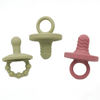 Sucettes en silicone pour bébé, sûres et résistantes aux morsures, fournisseur chinois, nouveau design, sucettes en silicone pour bébé, bavoirs